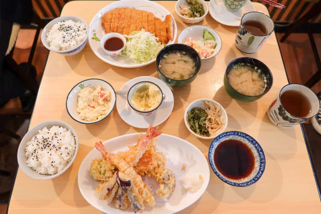 池袋日本料理 雙連美食 天婦羅定食 炸豬排定食