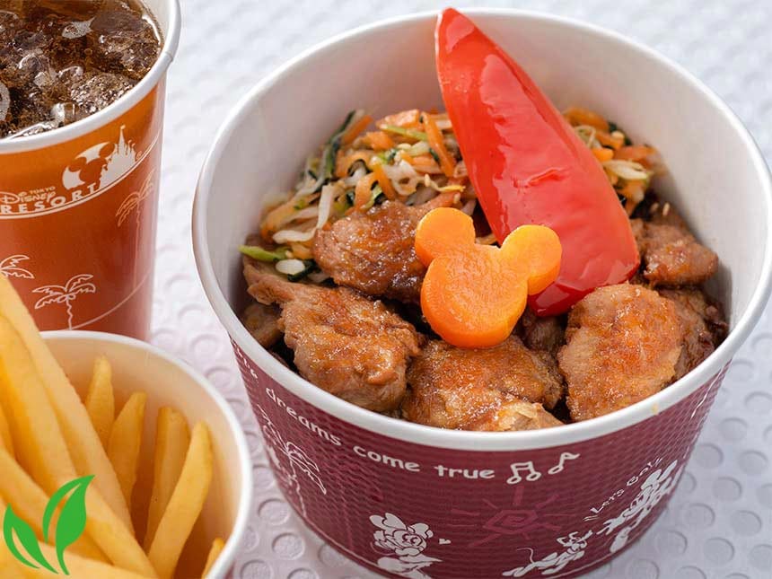 東京迪士尼樂園美食 小瑞電光餐廳(プラズマ・レイズ・ダイナー) 素食拌飯 プラントベースフードのビビンバ