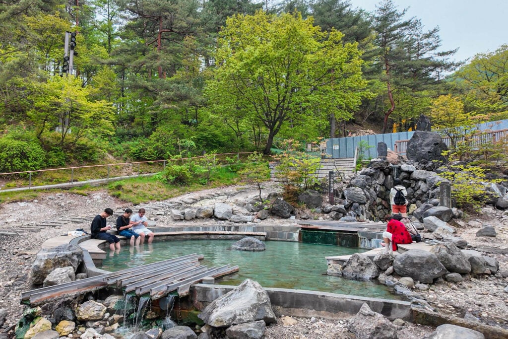 草津溫泉 西之河原公園（西の河原公園） 免費足湯