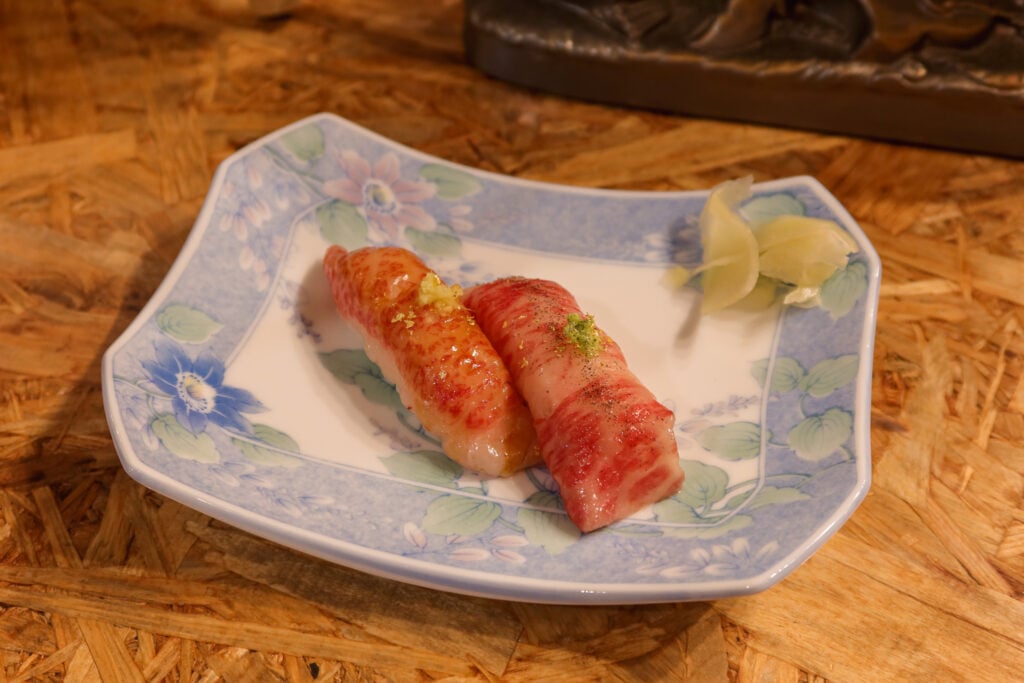 牛次郎 炙燒能登牛壽司 近照2