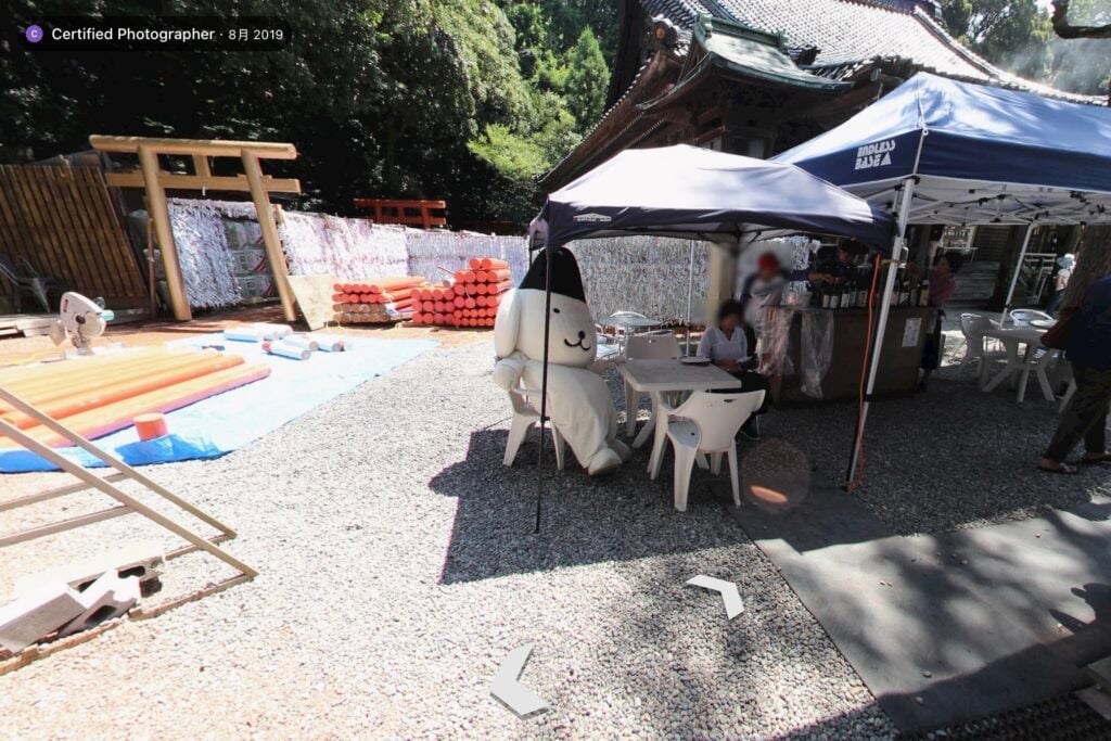 石浦神社 KIMA醬（きまちゃん）在偷懶休息