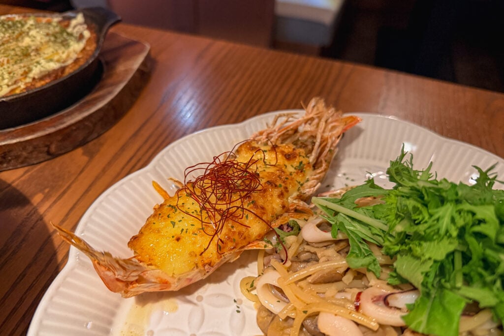 紀紀花 好大隻的焗烤明蝦