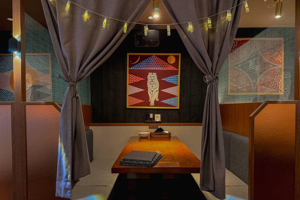 紀紀花 店內環境，包廂座位舒適