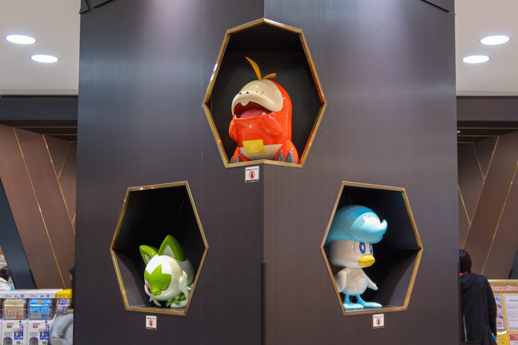 金澤寶可夢中心 御三家（呆火鱷、新葉喵、潤水鴨）