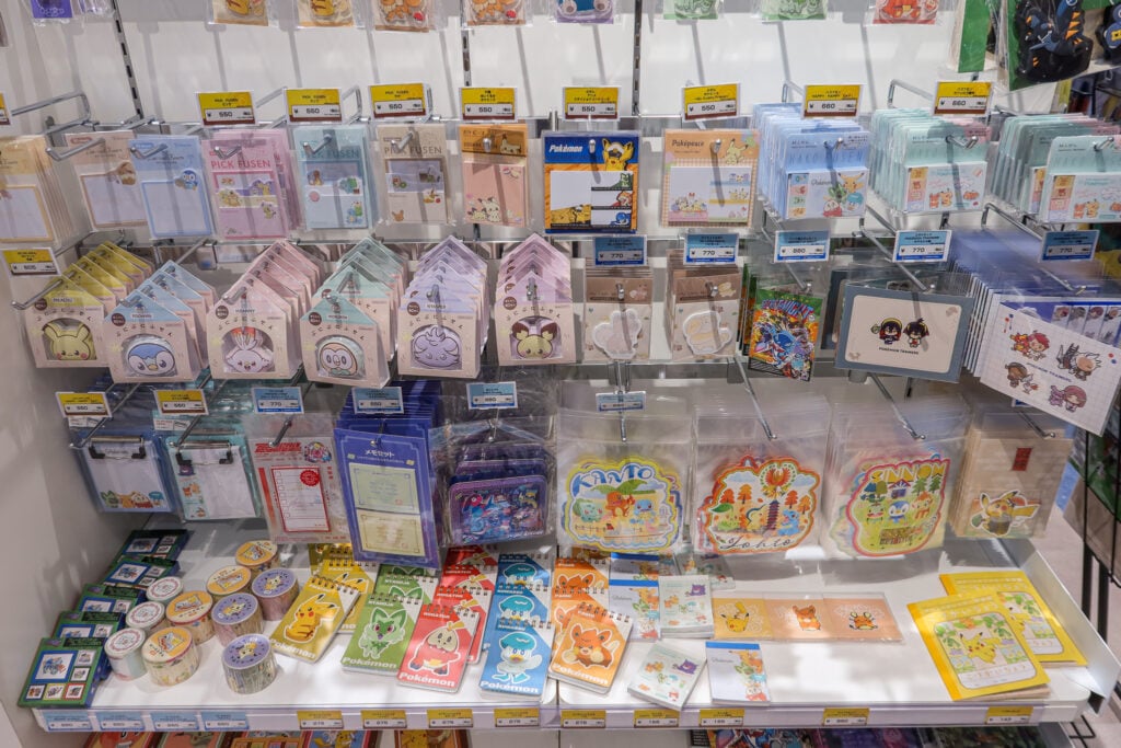 金澤寶可夢中心 文具商品（便利貼、紙膠帶、便條紙）