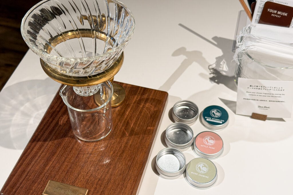 Johns Blend 橫濱紅磚倉庫店 香氛製作工具