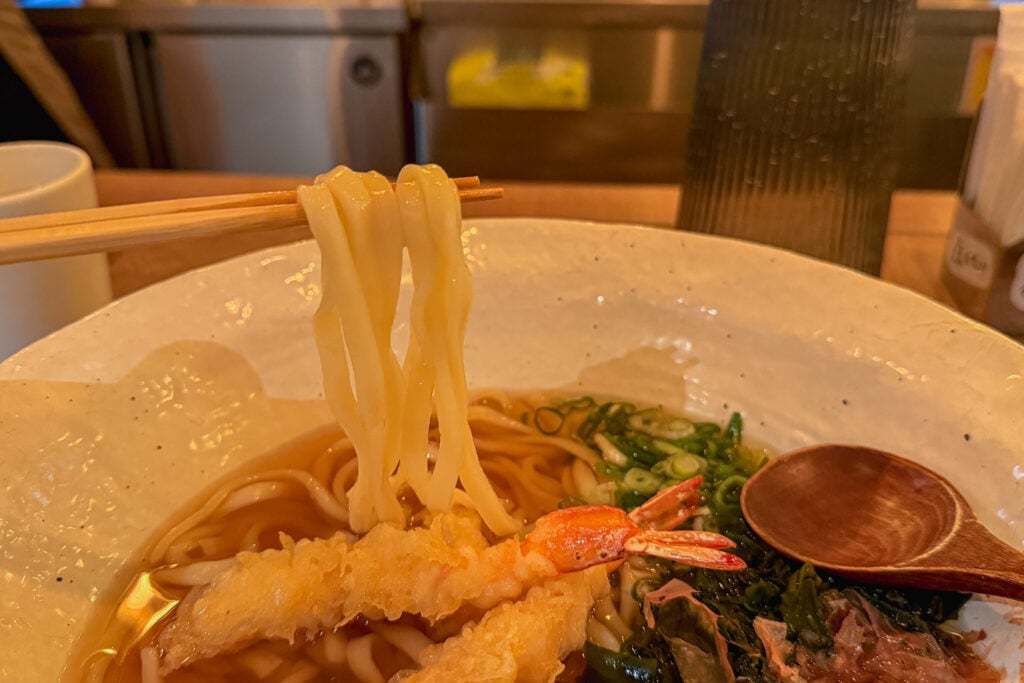 切麥狐狸 烏龍麵專賣店 夾一口烏龍麵