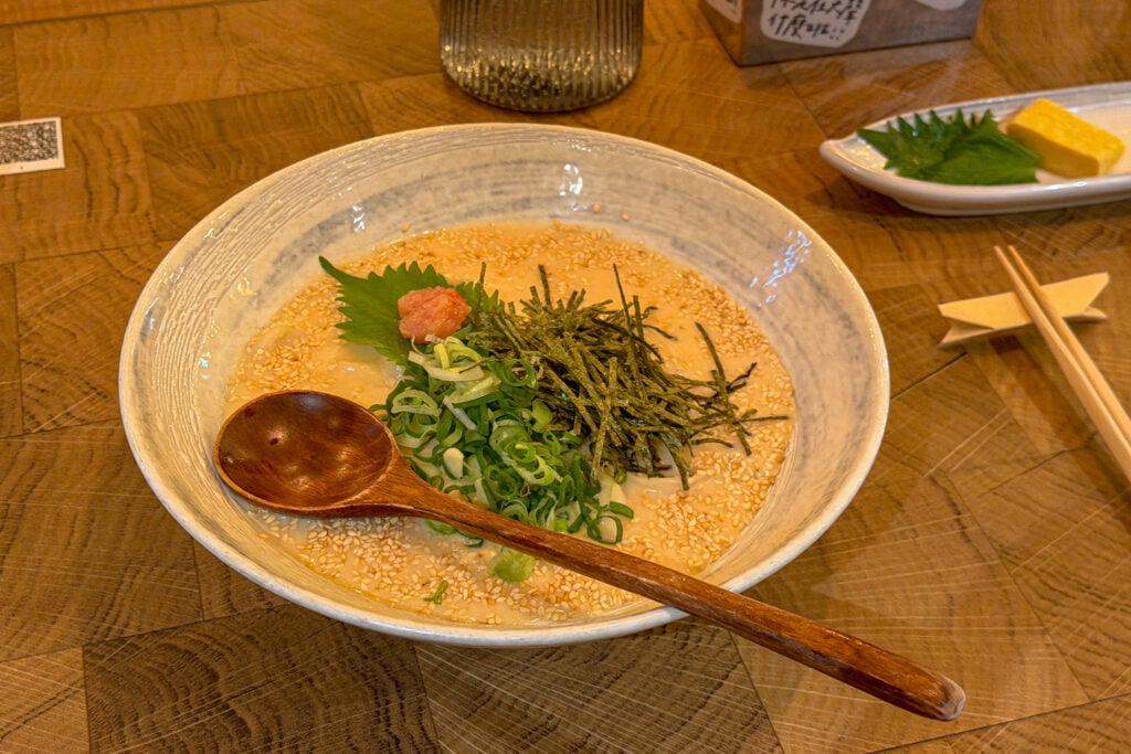 切麥狐狸 烏龍麵專賣店 明太子白醬烏龍麵的近照